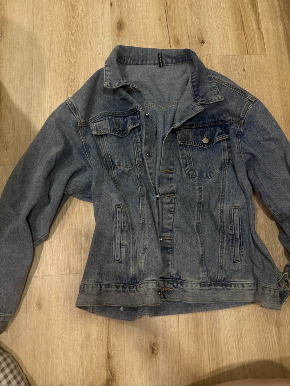 PrettyLittleThing Oversized Light Blue Denim Jacket
